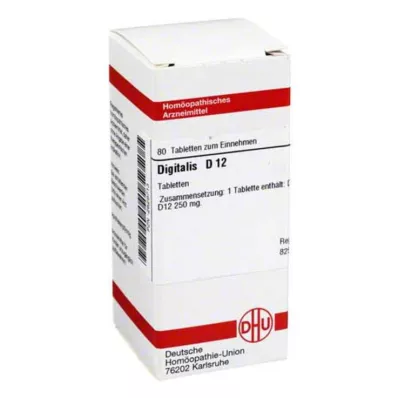 DIGITALIS D 12 tabletti, 80 tk