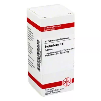 EUPHORBIUM D 6 tabletti, 80 tk