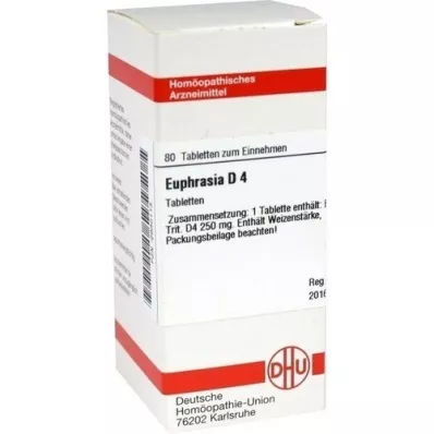 EUPHRASIA D 4 tabletti, 80 tk