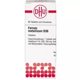 FERRUM METALLICUM D 30 tabletti, 80 tk