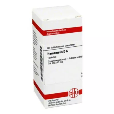 HAMAMELIS D 6 tabletti, 80 tk