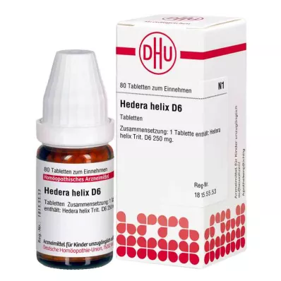 HEDERA HELIX D 6 tabletti, 80 tk