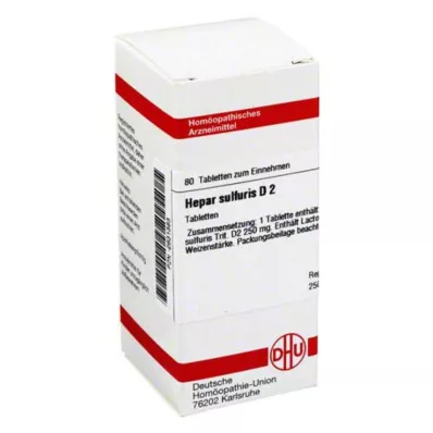 HEPAR SULFURIS D 2 tabletti, 80 tk HEPAR SULFURIS D 2 tabletti, 80 tk