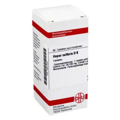 HEPAR SULFURIS D 8 tabletti, 80 tk
