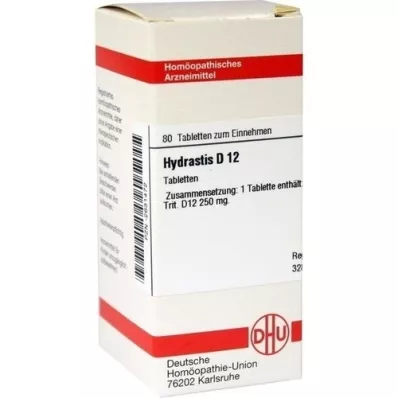 HYDRASTIS D 12 tabletti, 80 tk