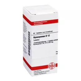 HYOSCYAMUS D 12 tabletti, 80 tk