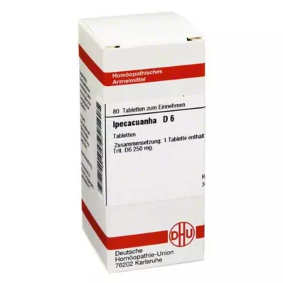 IPECACUANHA D 6 tabletti, 80 tk