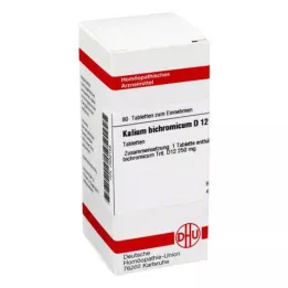 KALIUM BICHROMICUM D 12 tabletti, 80 tk
