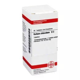 KALIUM CHLORATUM D 3 tabletti, 80 tk