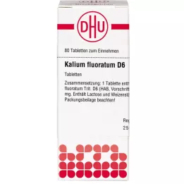 KALIUM FLUORATUM D 6 tabletti, 80 tk