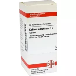 KALIUM SULFURICUM D 6 tabletti, 80 tk