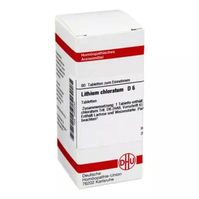 LITHIUM CHLORATUM D 6 tabletti, 80 tk