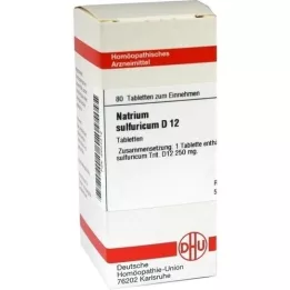 NATRIUM SULFURICUM D 12 tabletti, 80 tk