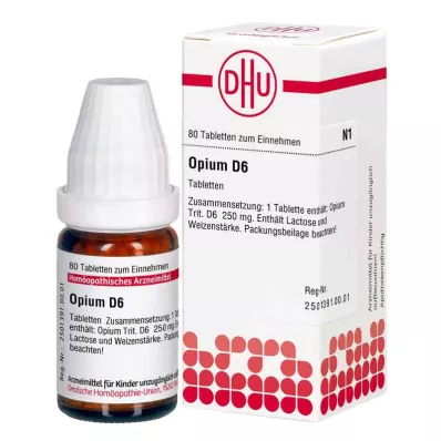 OPIUM D 6 tabletti, 80 tk