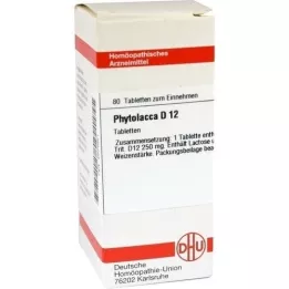 PHYTOLACCA D 12 tabletti, 80 tk
