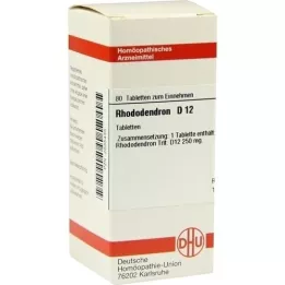 RHODODENDRON D 12 tabletti, 80 tk