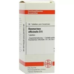 ROSMARINUS OFFICINALIS D 6 tabletti, 80 tk