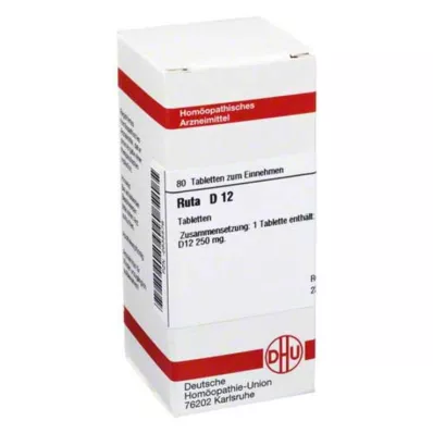 RUTA D 12 tabletti, 80 tk RUTA D 12 tabletti, 80 tk