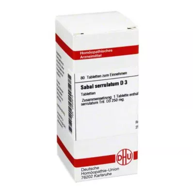 SABAL SERRULATUM D 3 tabletti, 80 tk