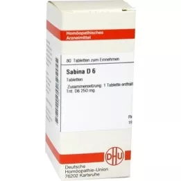 SABINA D 6 tabletti, 80 tk