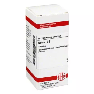 STICTA D 6 tabletti, 80 tk