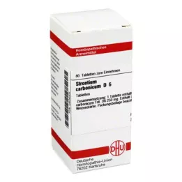 STRONTIUM CARBONICUM D 6 tabletti, 80 tk