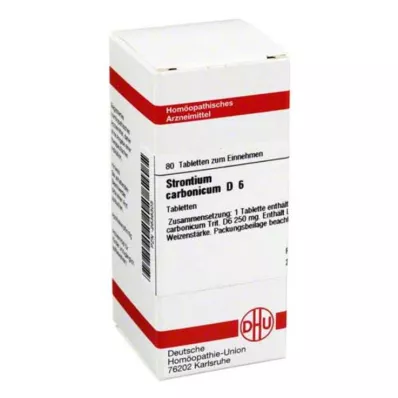 STRONTIUM CARBONICUM D 6 tabletti, 80 tk