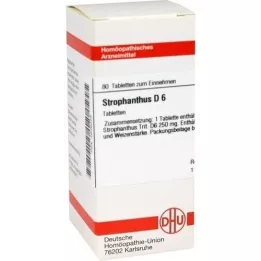 STROPHANTHUS D 6 tabletti, 80 tk