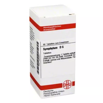 SYMPHYTUM D 6 tabletti, 80 tk SYMPHYTUM D 6 tabletti, 80 tk