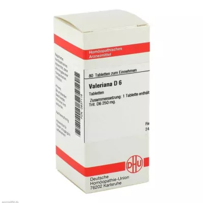 VALERIANA D 6 tabletti, 80 tk
