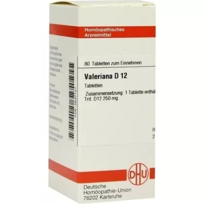 VALERIANA D 12 tabletti, 80 tk