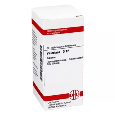 VALERIANA D 12 tabletti, 80 tk