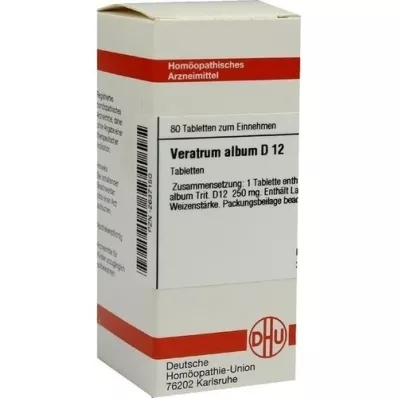 VERATRUM ALBUM D 12 tabletti, 80 tk