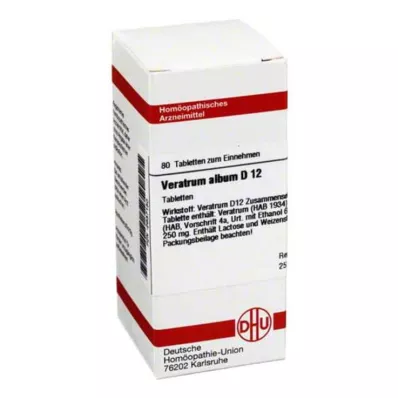 VERATRUM ALBUM D 12 tabletti, 80 tk