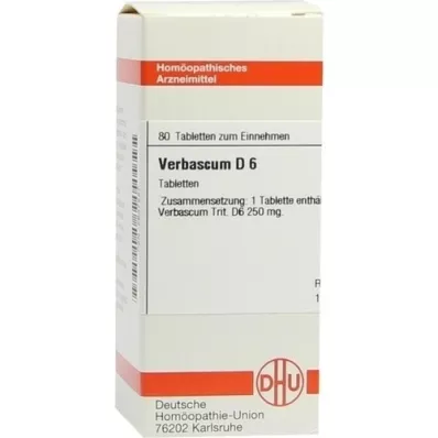 VERBASCUM D 6 tabletti, 80 tk