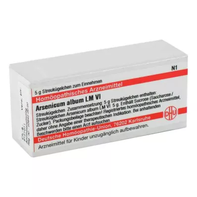 ARSENICUM ALBUM LM VI Gloobulid, 5 g ARSENICUM ALBUM LM VI Gloobulid, 5 g
