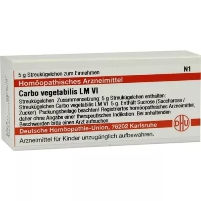 CARBO VEGETABILIS LM VI Gloobulid, 5 g