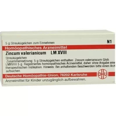 ZINCUM VALERIANICUM LM XVIII Gloobulid, 5 g
