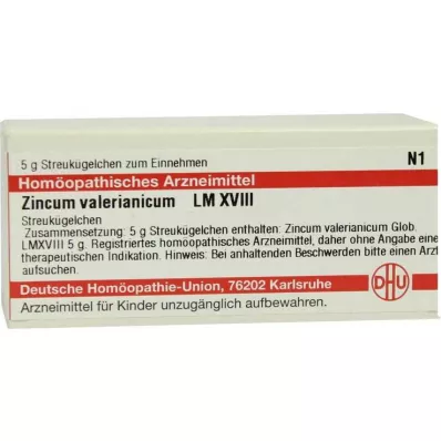 ZINCUM VALERIANICUM LM XVIII Gloobulid, 5 g ZINCUM VALERIANICUM LM XVIII Gloobulid, 5 g