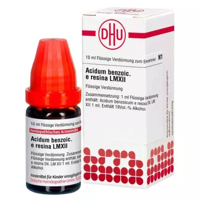ACIDUM BENZOICUM e resina LM XII Lahjendus, 10 ml