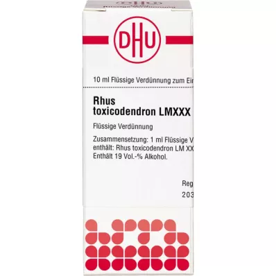 RHUS TOXICODENDRON LM XXX Lahjendus, 10 ml