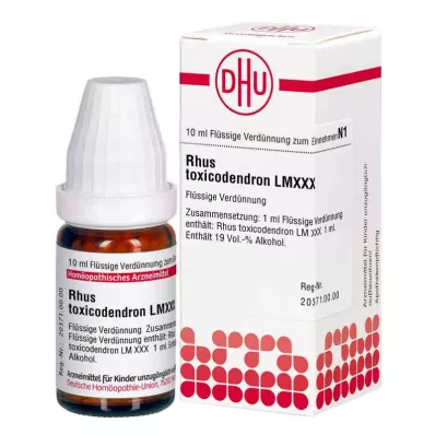 RHUS TOXICODENDRON LM XXX Lahjendus, 10 ml RHUS TOXICODENDRON LM XXX Lahjendus, 10 ml