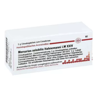 MERCURIUS SOLUBILIS Hahnemanni LM XXIV Gloobulid, 5 g