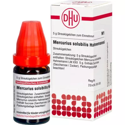 MERCURIUS SOLUBILIS Hahnemanni LM XXX Gloobulid, 5 g