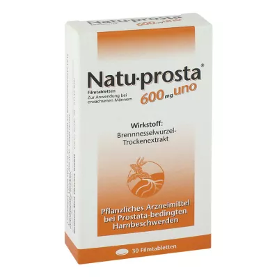 NATUPROSTA 600 mg uno õhukese polümeerikattega tabletid, 30 tk NATUPROSTA 600 mg uno õhukese polümeerikattega tabletid, 30 tk