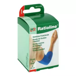 RATIOLINE akuutne fikseerimisside sidus 8 cmx4 m sinine, 1 tk