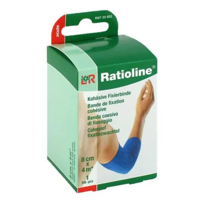 RATIOLINE akuutne fikseerimisside sidus 8 cmx4 m sinine, 1 tk