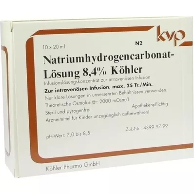 NATRIUMHYDROGENCARBONAT-Lahus 8,4% Köhler, 10X20 ml