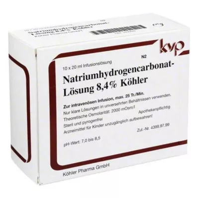 NATRIUMHYDROGENCARBONAT-Lahus 8,4% Köhler, 10X20 ml NATRIUMHYDROGENCARBONAT-Lahus 8,4% Köhler, 10X20 ml