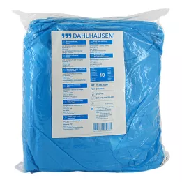 BESUCHERKITTEL kootud mansetiga sidumiseks 120x144 cm sinine, 10 tk